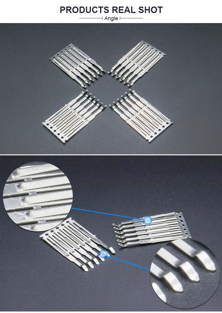 Pcb 땜납 끝 연결관, 금관 악기 남성 끝 연결관, Oem 정밀도 각인 끝 연결관