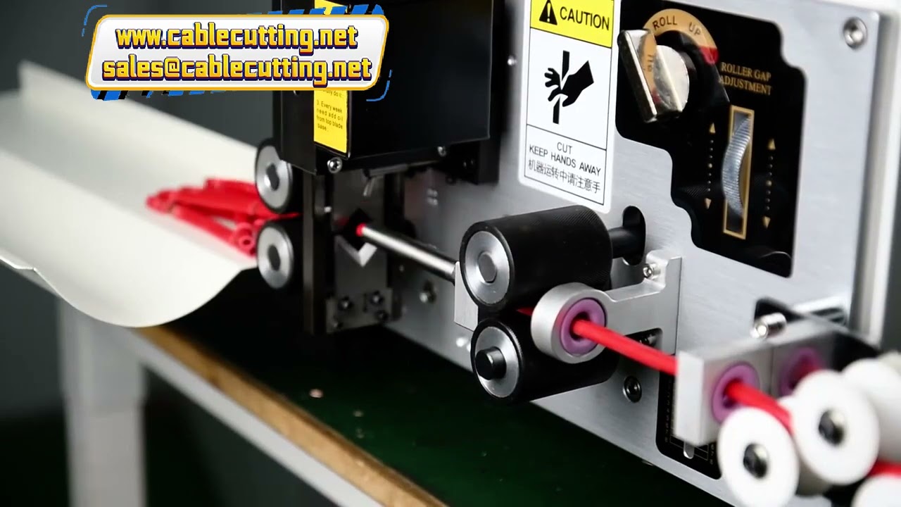 전선 피복 벗기는 기계 | 컴퓨터 와이어 스트리핑 머신 (10mm²) + 여분 블레이드 1세트