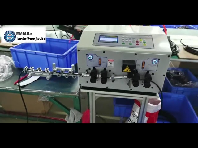 고속 PVC 전선 피복 벗김기 | 안전 커버 포함 케이블 제조 장비