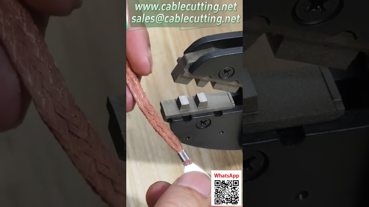 전동 터미널 압착기 0.25-16mm² 와이어 하네스 가공용 교체형 금형 안전 커버 포함