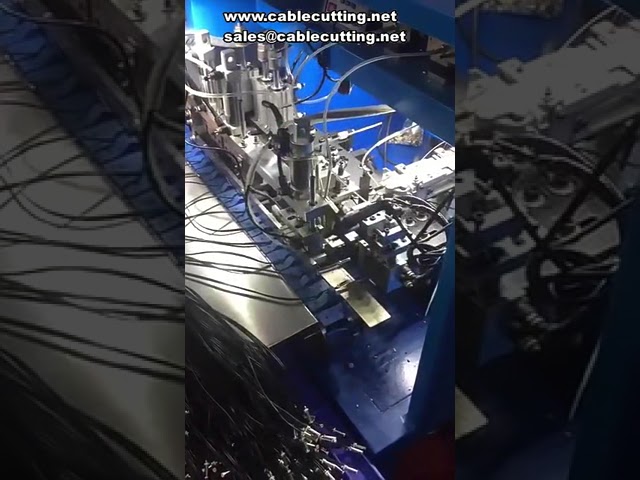 대형 외장 전선 피복 벗김 및 꼬임, 다심선 주석 도금 자동화 기계