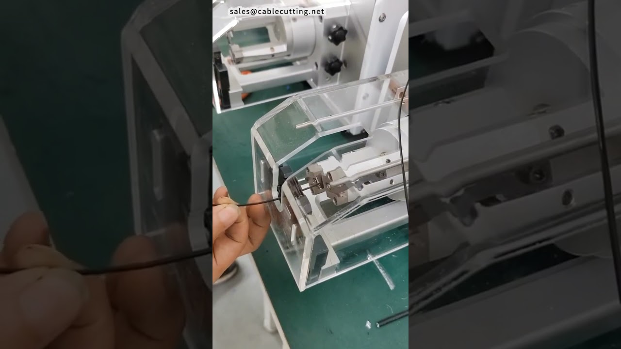 Coaxial Cable Stripping Machine for Teflon Wire Rotary Cut, No Conductor Damage #factory #machine