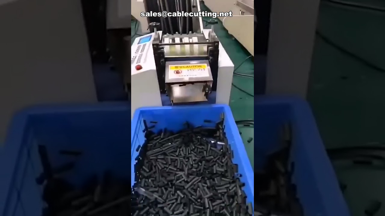 자동 PVC 플라스틱 연질 열수축 튜브 파이프 절단기