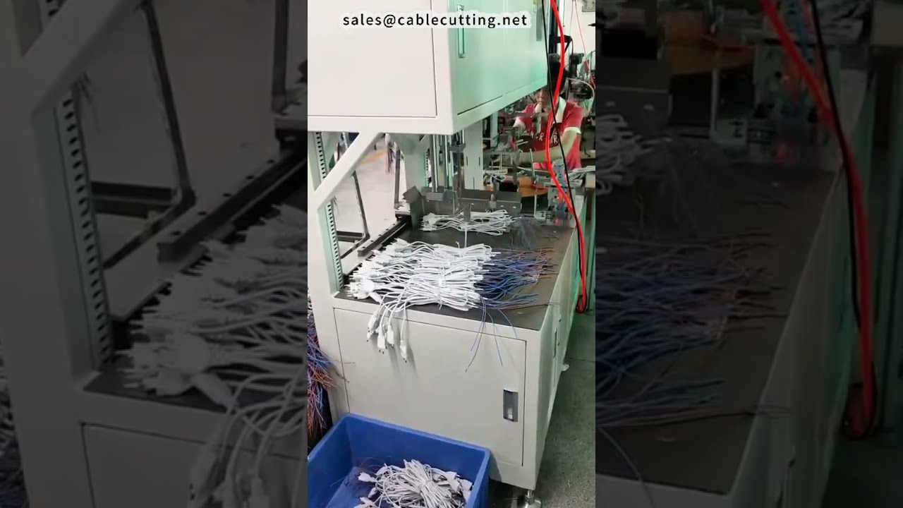 AC 전원 코드 완전 자동 권선, 결속 및 번들링 머신으로 인력 2명 절감 #공장 #기계 #DIY