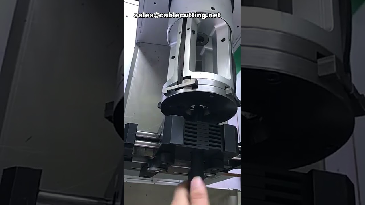자동 신에너지 동축 케이블 로터리 스트리핑 머신 | 단단한 케이블용 고성능 스트리퍼