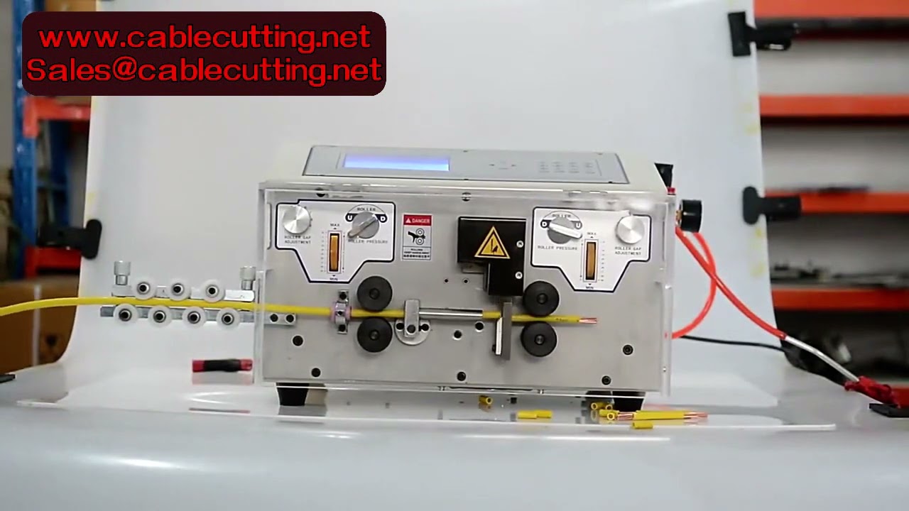450W 자동 와이어 스트리핑 머신 4륜 구동 최대 외경 10MM
