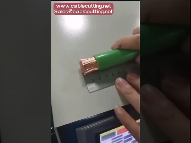 반자동 동축/마이크로 동축/트라이액셜 케이블 스트리핑 머신