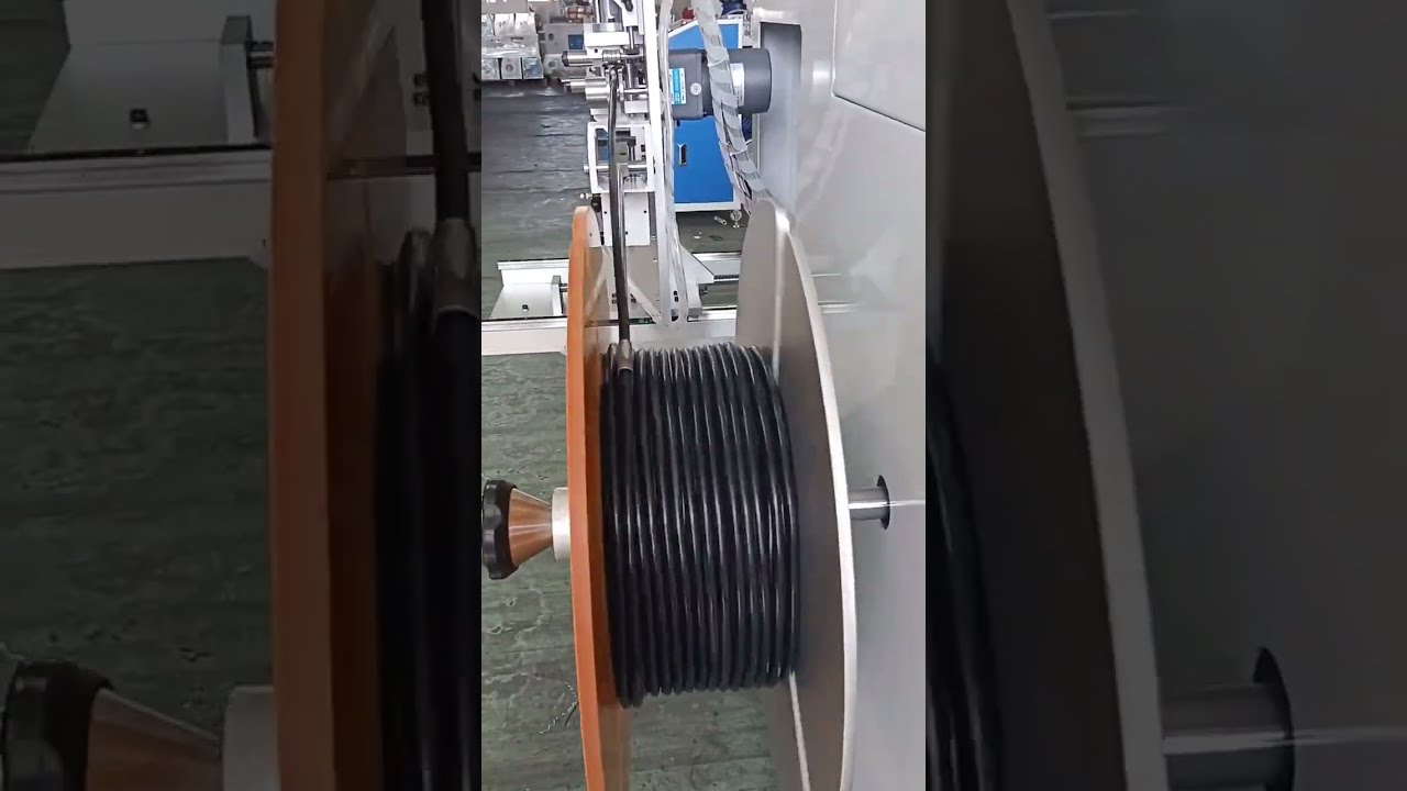 50kg 용량 자동 계량·권취·절단·트래버싱 와이어 코일링 머신 (바닥형)