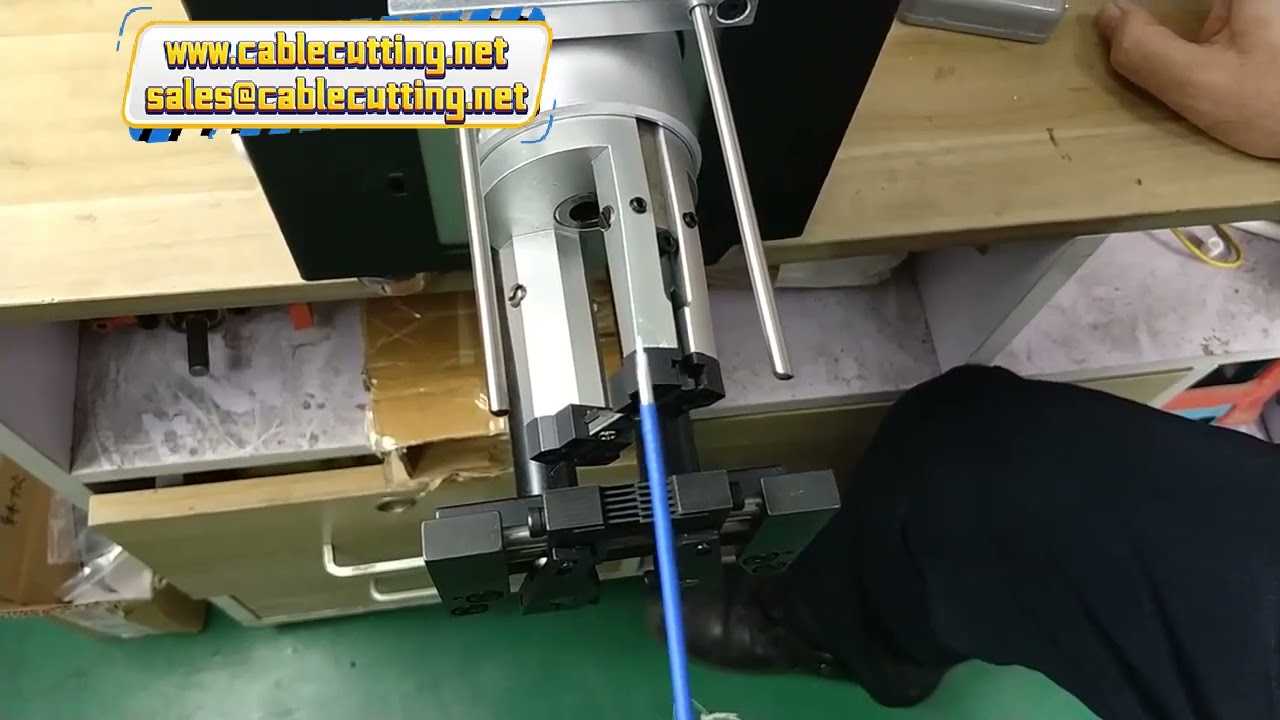 동축 케이블 스트리핑 머신 | 트라이액셜 케이블 다층 박피기 (1mm 이상 와이어 직경)