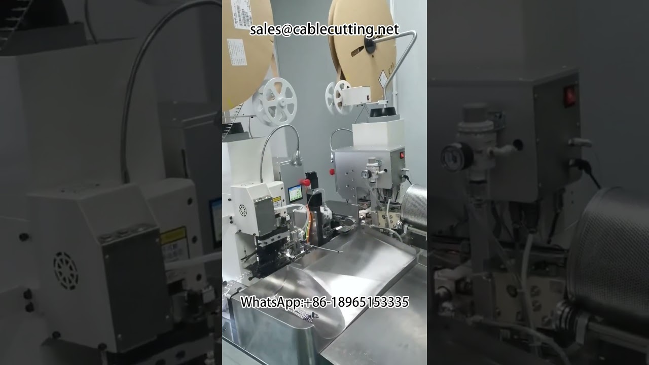 이중 헤드 종단기 #방수 플러그 하네스 자동화 장비