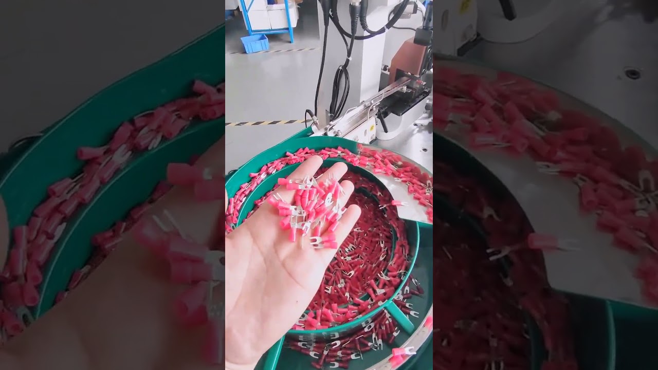 완전 자동 낱개 절연 터미널 압착기 #공장 #기계 #케이블와이어스트리핑머신