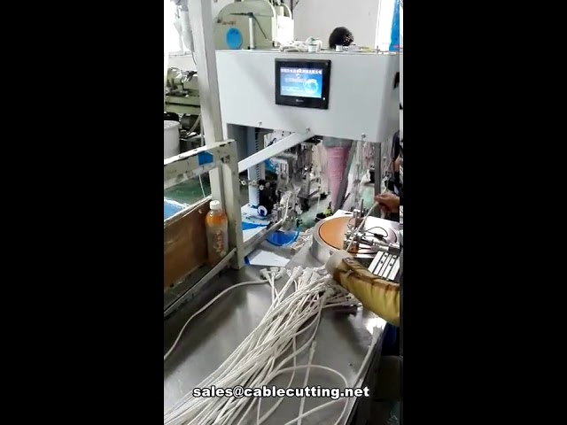8 shape power cable wind and tie machine