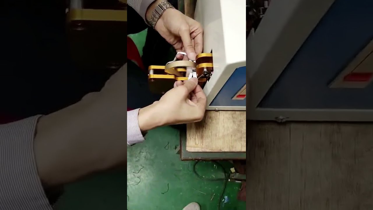 권선 및 결속기 실전 작동 영상 #권선기 #케이블와이어스트리핑기계 #공장자동화