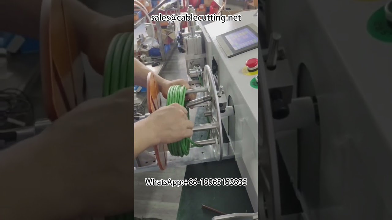 전선 및 케이블 미터 계수, 위치 절단, 권취 및 결속 자동화 기계