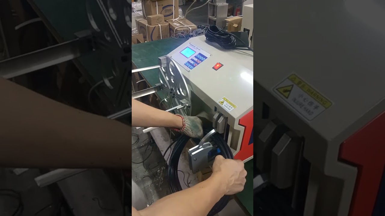 조절 가능 속도 와이어 권선 및 결속기 | 빠르고 쉬운 작업, 노동력 절감 #공장 #기계