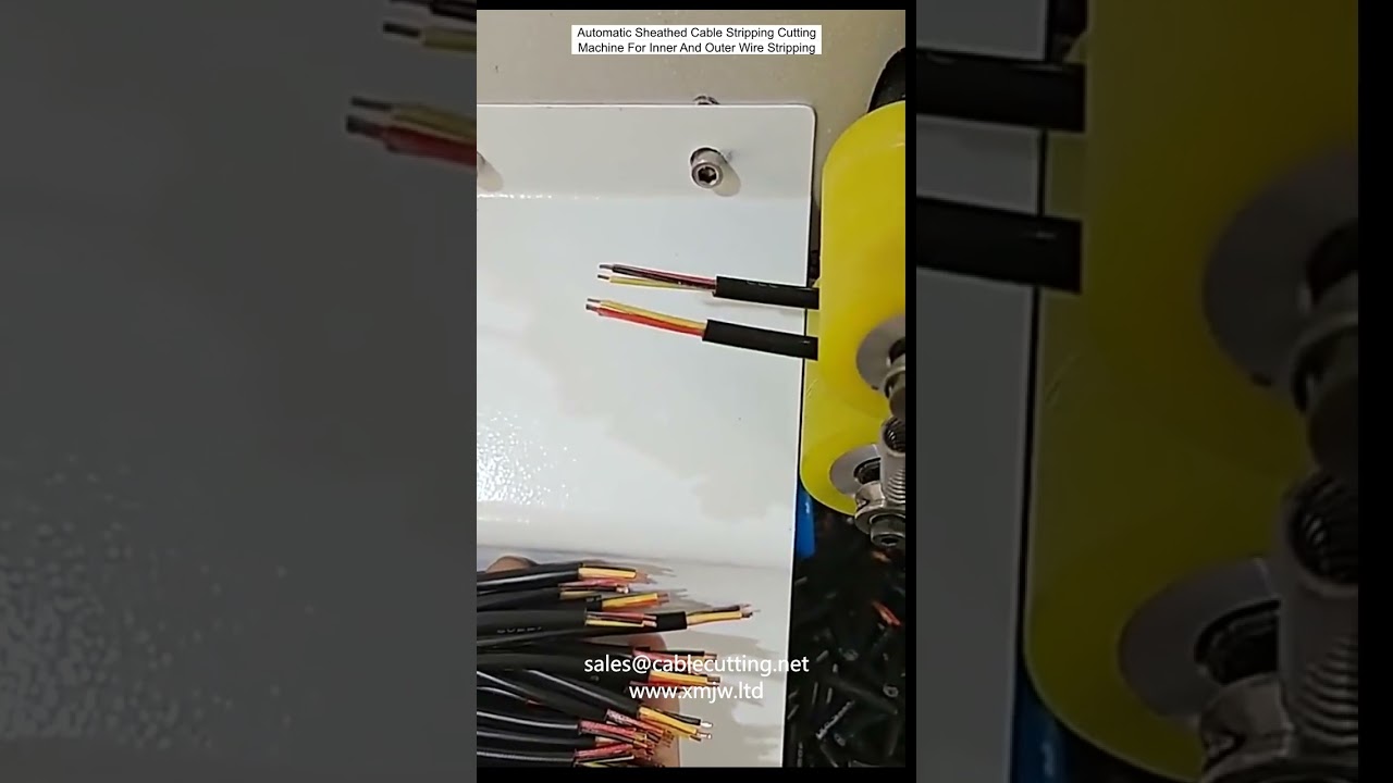 Automatic Sheathed Cable Stripping Cutting Machine For Inner And Outer Wire Stripping